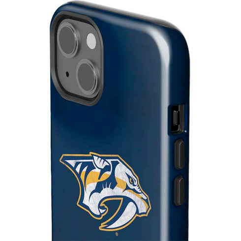 NHL Nashville Predators Distressed iPhone 15 Impact Case